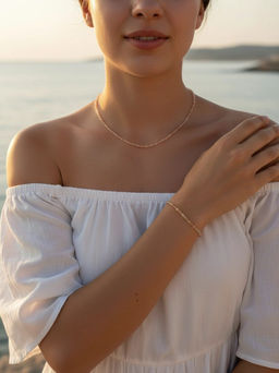 Комплект из натуральных камней и кристаллов