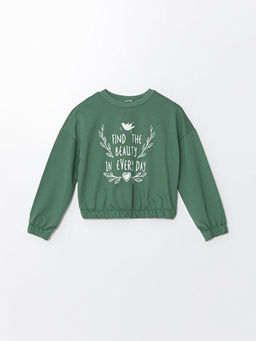 Bisiklet Yaka K?z ?ocuk Sweatshirt