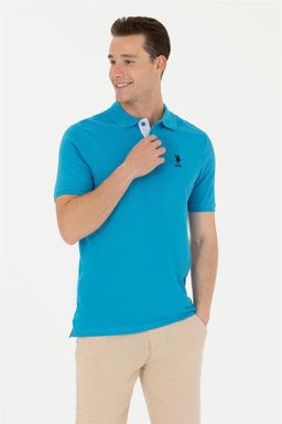 Мужская кобальтово-синяя базовая футболка