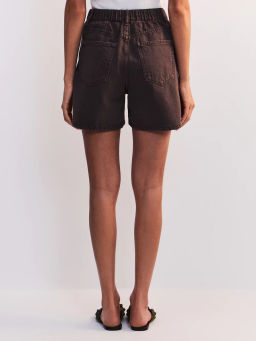 Джинсовые шорты А-силуэта с эластичным поясом ZR2605092305-27 / Zarina