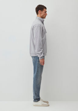 Gri Sweatshirt - Mavi фото 4