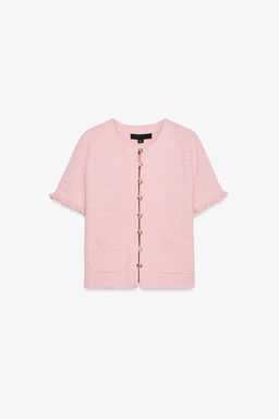 RUFFLED KNIT CARDIGAN - Zara фото 15