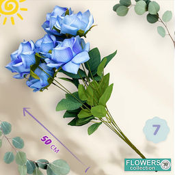 Розы букет 7 бутонов, 50см - Family фото 2