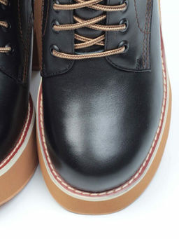 04-DMD-M7079 BLACK Ботинки зимние женские (натуральная кожа, натуральный мех) - No name фото 16