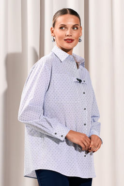 Рубашка LISSANA 5037 белый синий