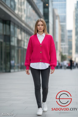 Кардиган женский на пуговицах