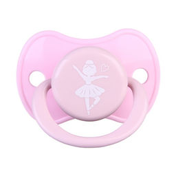Соска - пустышка латексная классическая Крошка Я «Балерина», от 3 мес., розовый