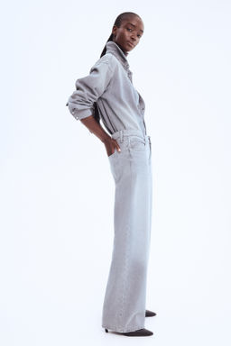 Feather Soft Wide Regular Jeans - H&m фото 5