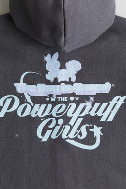 Chaqueta sudadera cropped con motivo - H&m фото 2