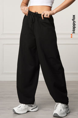 Женские брюки-багги из футера Happyfox