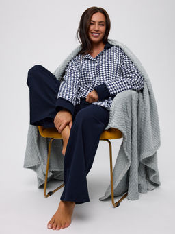 Пижама женская из футера Салли синий - Амадэль фото 26