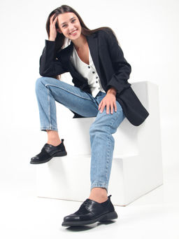 Полуботинки туфли 205.патрицияbl. черный черная замша