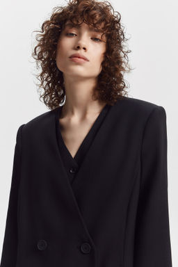 Плащ двубортный без воротника - Mollis фото 6