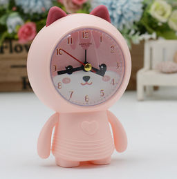 Часы-будильник Lovely cat, pink (14,5х8,5 см)