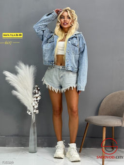 Женская джинсовая куртка - Bruno фото 3