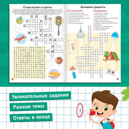 Книга Кроссворды. 1 уровень 16 стр. - Буква-ленд фото 7