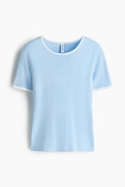 Camiseta en punto fino - H&m фото 2