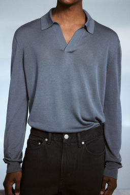 Regular Fit Fine-knit polo shirt - H&m фото 3