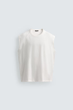 CAMISETA TANK LAVADA / Crudo