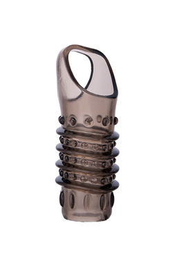 Насадка ToyFa XLover, для увеличения размера, TPE, черная прозрачная, 10,5 см  фото 3