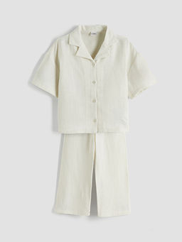 Basic K?z ?ocuk M?slin G?mlek ve Pantolon