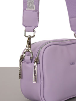 LACCOMA сумка Торри-Ф826-сиреневый эко кожа хлопок  фото 3