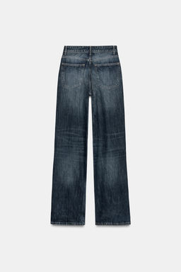 TRF WIDE-LEG HIGH-WAIST FULL-LENGTH JEANS - Zara фото 8