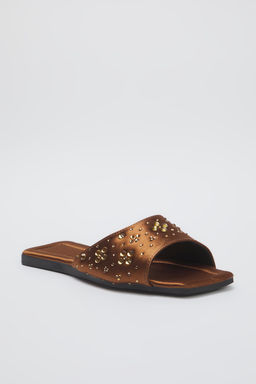 Trendyol Shoes Siyah Tasl? Saten S?k Kad?n Terlik TAKSS25TE00025 - Trendyolmilla фото 16