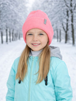 Шапка вязаная фламинго