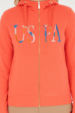 Женский базовый свитшот с цветком граната - U.s. polo assn фото 6