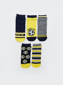 Desenli Erkek ?ocuk Patik ?orap 5li