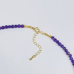 Колье из Аметиста и Кунцита 38 см +