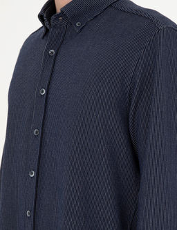 Lacivert _izgili Regular Fit Uzun Kollu G_mlek - Pierre cardin фото 7