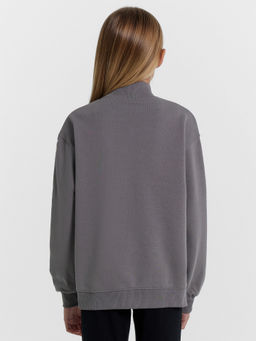 Толстовка для девочек темно-серая с печатью - Mark formelle фото 3