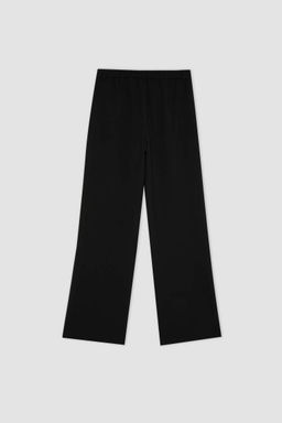 Широкие брюки стандартной длины с высокой талией и двойными карманами - Defacto фото 3