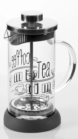 Чайник/кофейник (кофе-пресс) MOMENTO 600 мл из боросиликат. стекла с надписью на корпусе арт.007289 - Mallony фото 7