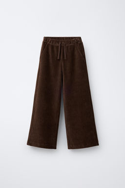 WIDE-LEG CORDUROY TROUSERS