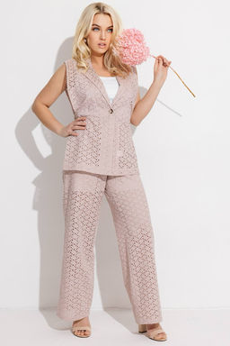 Жилет женский 4389/02/Пудровый - Rise фото 4