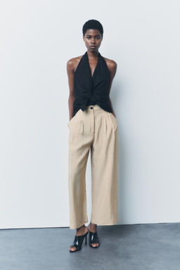 ZW COLLECTION DARTED TROUSERS