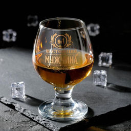 Цена за 2 шт. Бокал для коньяка «Настоящий мужчина»