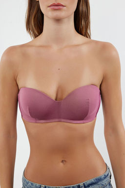 TRENDYOLMILLA Gul Kurusu-Ten 2li Paket Ip Ask?l? Dolgusuz Butun Kap Balkonet Orme Sutyen THMSS21SU0141  фото 22