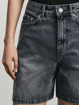 Джинсовые шорты А-силуэта / Zarina  фото 6