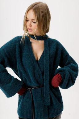 Кардиган Pirs 6360 изумрудный  фото 8