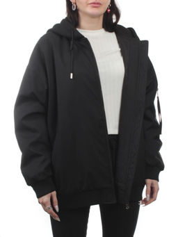 H24-283 BLACK Куртка демисезонная женская (100 гр. синтепон)