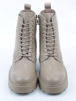 04-PAS144-2Z BEIGE Ботинки зимние женские (натуральная кожа, 100% шерсть)