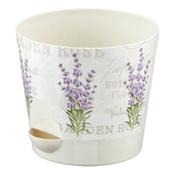 Горшок для цветов п/эт. с прикорневым поливом "Лаванда" 1,6л (d15см) (М 3077)