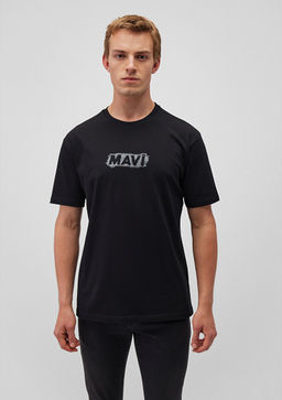 Mavi Logo Bask?l? Siyah Tisort  фото 3