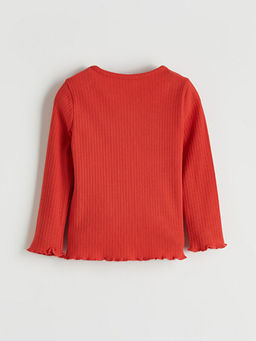 Bisiklet Yaka Fitilli F?rf?rl? K?z ?ocuk Ti??rt