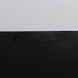 Пакет подарочный ламинированный, упаковка, «Чёрный», ML 23×27×11.5 см