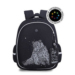 RAz-687-10 Рюкзак школьный с картхолдером на держателе - Grizzly фото 14